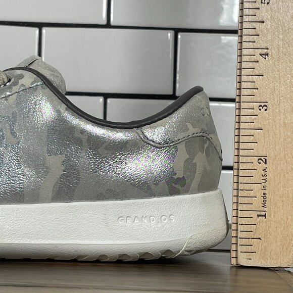 Cole Haan GrandPro Tennis Womens Size 7.5 Shoes Metallic Camo Lace Up Sneaker - Picture 10 of 13